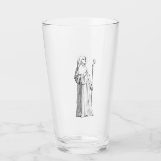 Verre Sainte Catherine de Sienne Vierge (Devant)