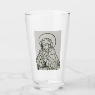 Verre Sainte Monique Ligne d'Art Médiéval Minimaliste