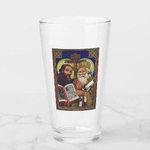 Verre Saints Cyrille et Méthode Apôtres des Slaves