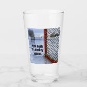 Verre Saison de hockey glace froid drôle Humour canard (Devant)