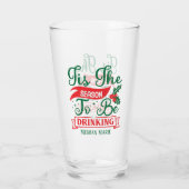 Verre Saison drôle Boire bière de Noël (Dos)