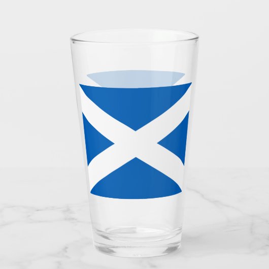 Verre Saltire ~ Drapeau de l'Ecosse (Dos)