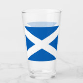 Verre Saltire ~ Drapeau de l'Ecosse (Devant)