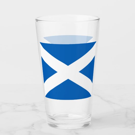 Verre Saltire ~ Drapeau de l'Ecosse (Devant)