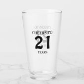 Verre Salutations à 21 ans (Dos)