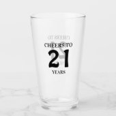 Verre Salutations à 21 ans (Devant)