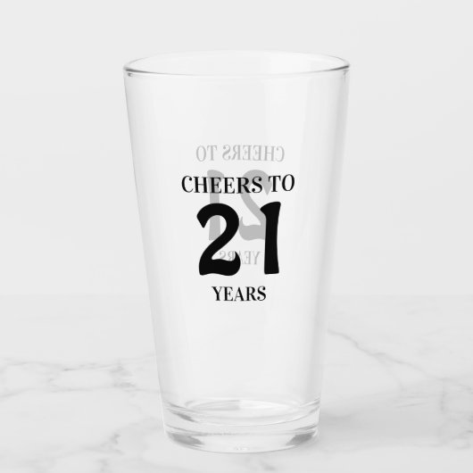 Verre Salutations à 21 ans (Devant)