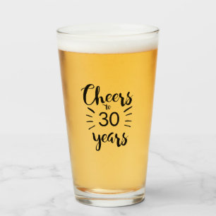 Verre Salutations à 30 ans