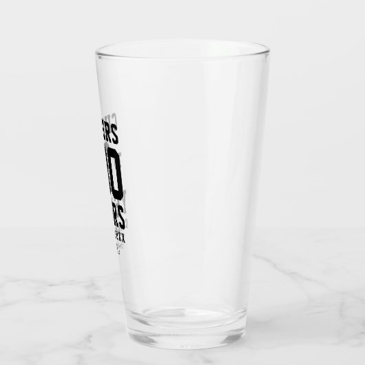 Verre Salutations À 30 Ans Typographie De Script Noir (Gauche)