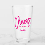 Verre Salutations Filles Galentines<br><div class="desc">Salutations Filles Galentines Verre rose,  amusant et extraordinaire VERRE personnalisé pour une fête de mémoire!</div>
