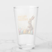 Verre Salutations printanières du lapin de Pâques (Dos)