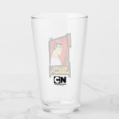 Verre Samurai Jack Souriant Futuristic Frame Graphic (Dos)