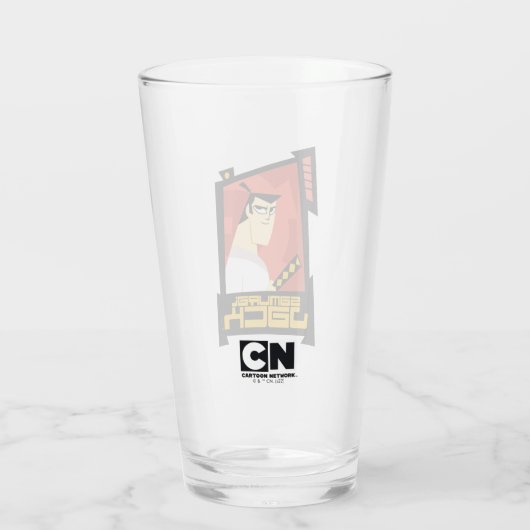 Verre Samurai Jack Souriant Futuristic Frame Graphic (Dos)