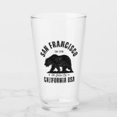 Verre San Francisco Retro California Travel (Devant)