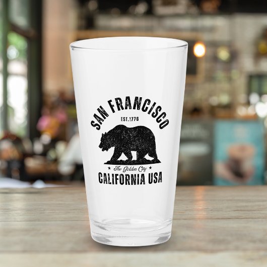 Verre San Francisco Retro California Travel