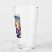 Verre Santa Claus en mode motard (Gauche)