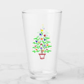 Verre Sapin de Noël Rétro (Dos)