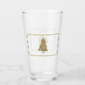 Verre Sapins de Noël en Or (Dos)