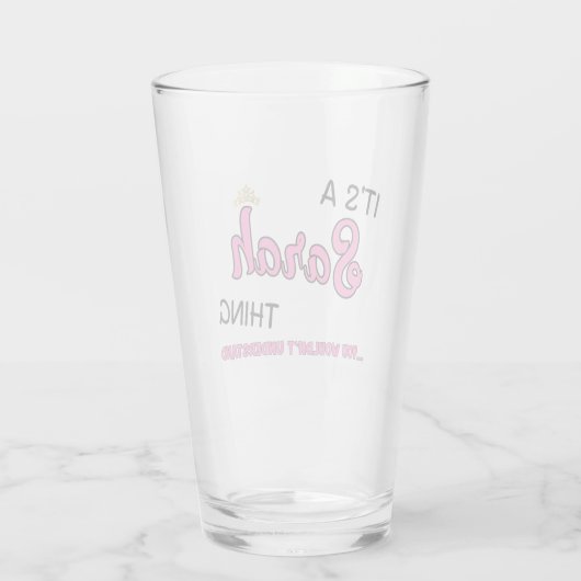 Verre Sarah, ce que tu ne comprendrais pas (Dos)