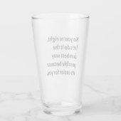 Verre Sarcastique drôle Humour idiot (Dos)
