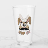 Verre Sauter sur le lapin de moustache (Dos)