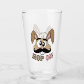 Verre Sauter sur le lapin de moustache (Devant)