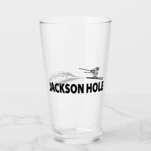 Verre Sauteur à ski de Jackson Hole Wyoming