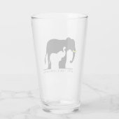 Verre Sauvez les éléphants (Dos)