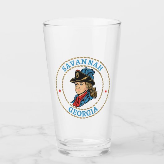 Verre Savannah Géorgie Coloniale (Devant)