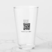 Verre Scannable Business Website QR Code Publicité (Devant)