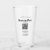 Verre Scanner pour payer la commande QR code ajouter un (Dos)