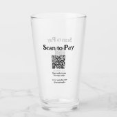 Verre Scanner pour payer la commande QR code ajouter un (Devant)