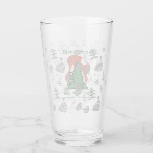 Verre Scène de Noël (Dos)