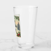 Verre Scène de Noël classique/Vintage (Gauche)