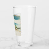 Verre Scène de Noël Hiver de neige blanche (Gauche)