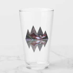 Verre Scène géométrique de montagne