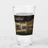 Verre Scène nocturne du Ponte Vecchio reflétant l'Arno (Dos)