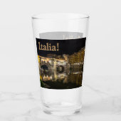 Verre Scène nocturne du Ponte Vecchio reflétant l'Arno (Devant)