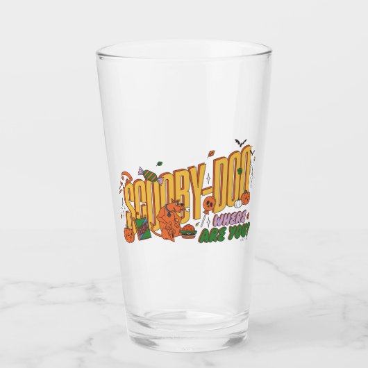 Verre Scooby-Doo Halloween Snack Logo (Devant)