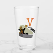 Verre Scooby-Doo | V est pour Vampire (Devant)