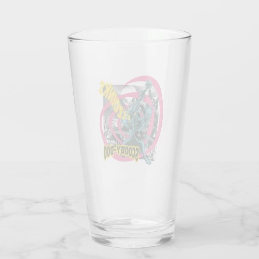 Verre Scooby-Doo Zoinks Punk Guitare Graphisme (Dos)