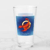 Verre Scorpio en bleu (Dos)
