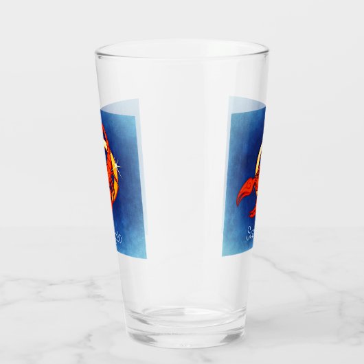 Verre Scorpio en bleu (Droite)