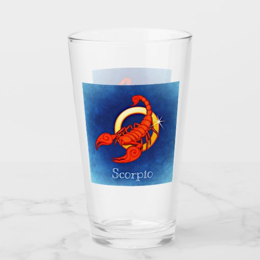 Verre Scorpio en bleu (Devant)
