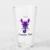 Verre Scorpion de noeud céleste pourpre (Devant)