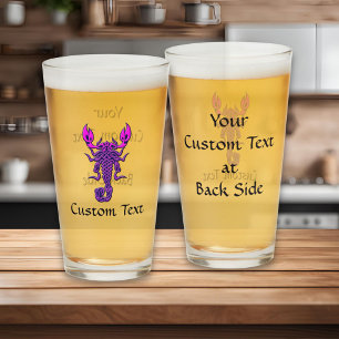 Verre Scorpion de noeud céleste pourpre