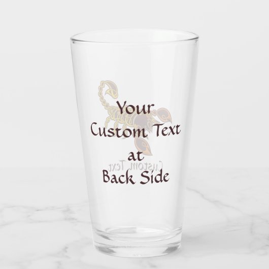 Verre Scorpion de noeud celtique (Dos)
