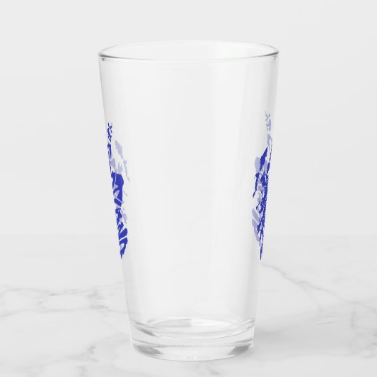 Verre Scotland Silhouette Word Art (Droite)