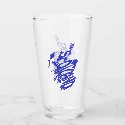 Verre Scotland Silhouette Word Art (Devant)