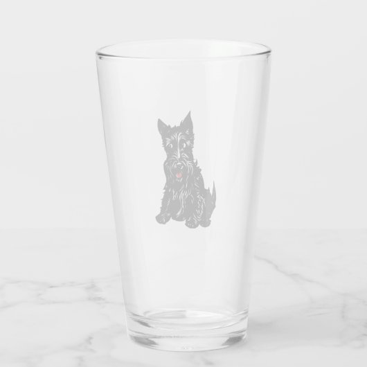 Verre Scottish terrier (Dos)